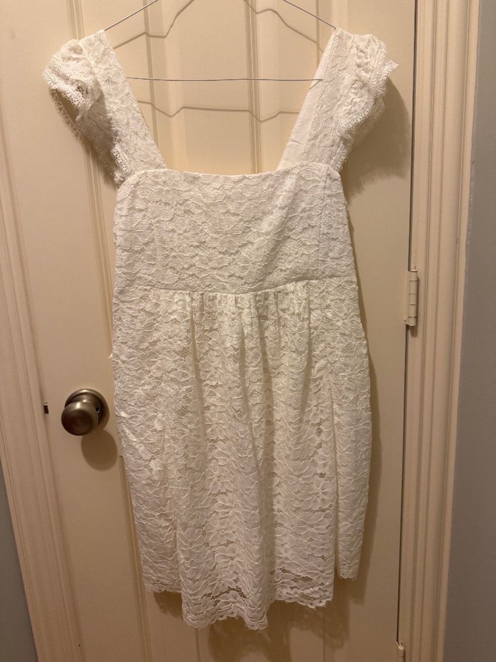 Draper James white lace dress